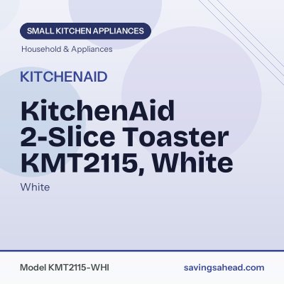 KitchenAid 2-Slice Toaster KMT2115, White