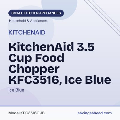 KitchenAid 3.5 Cup Food Chopper KFC3516, Ice Blue