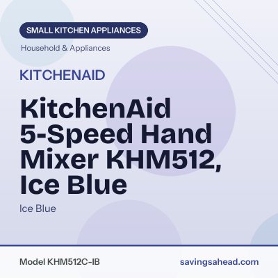 KitchenAid 5-Speed Hand Mixer KHM512, Ice Blue