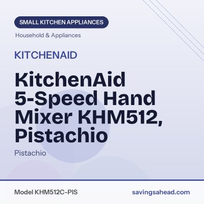 KitchenAid 5-Speed Hand Mixer KHM512, Pistachio