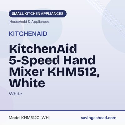 KitchenAid 5-Speed Hand Mixer KHM512, White
