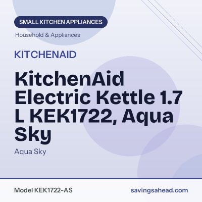 KitchenAid Electric Kettle 1.7 L KEK1722, Aqua Sky