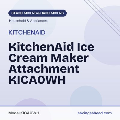 KitchenAid Ice Cream Maker Attachment KICA0WH
