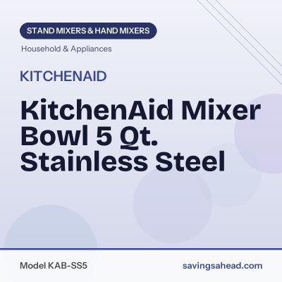 KitchenAid Mixer Bowl 5 Qt. Stainless Steel