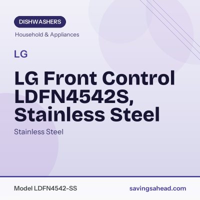 LG Front Control LDFN4542S, Stainless Steel