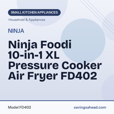 Ninja Foodi 10-in-1 XL Pressure Cooker Air Fryer FD402