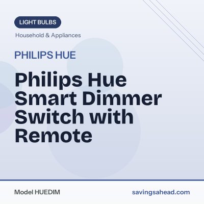 Philips Hue Smart Dimmer Switch with Remote