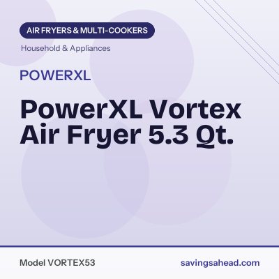 PowerXL Vortex Air Fryer 5.3 Qt.