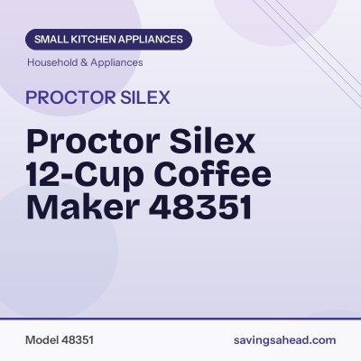 Proctor Silex 12-Cup Coffee Maker 48351