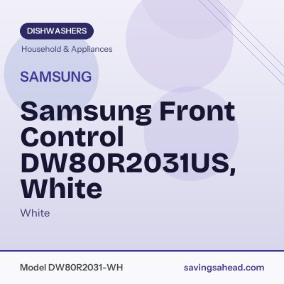 Samsung Front Control DW80R2031US, White