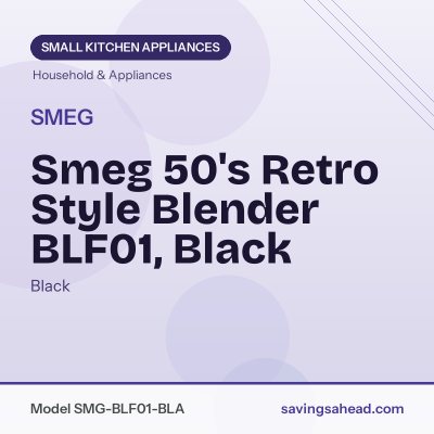 Smeg 50's Retro Style Blender BLF01, Black