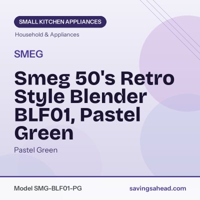 Smeg 50's Retro Style Blender BLF01, Pastel Green