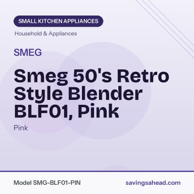Smeg 50's Retro Style Blender BLF01, Pink