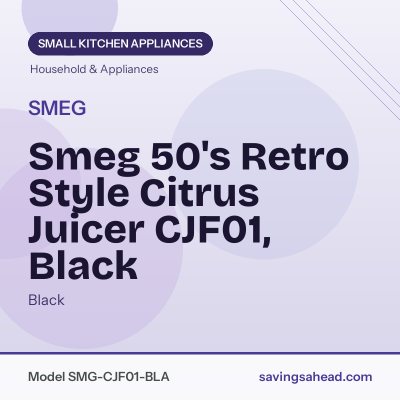 Smeg 50's Retro Style Citrus Juicer CJF01, Black