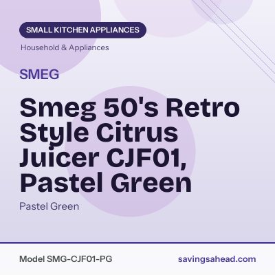 Smeg 50's Retro Style Citrus Juicer CJF01, Pastel Green