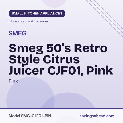 Smeg 50's Retro Style Citrus Juicer CJF01, Pink