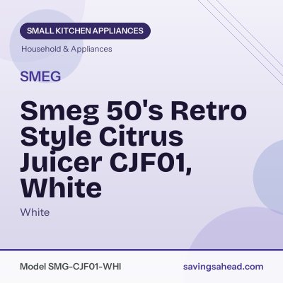 Smeg 50's Retro Style Citrus Juicer CJF01, White
