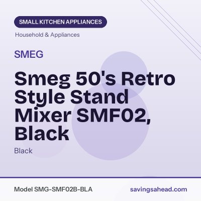 Smeg 50's Retro Style Stand Mixer SMF02, Black