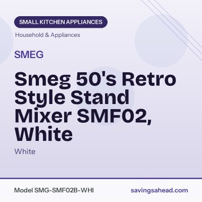 Smeg 50's Retro Style Stand Mixer SMF02, White