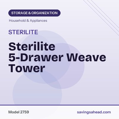 Sterilite 5-Drawer Weave Tower