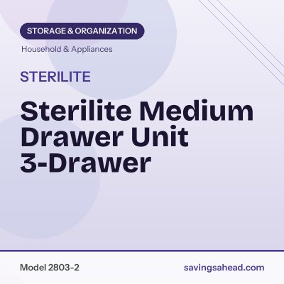 Sterilite Medium Drawer Unit 3-Drawer