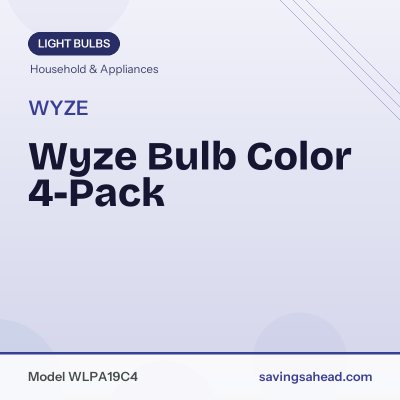 Wyze Bulb Color 4-Pack