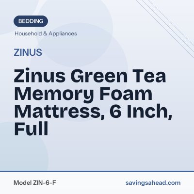 Zinus Green Tea Memory Foam Mattress, 6 Inch, Full