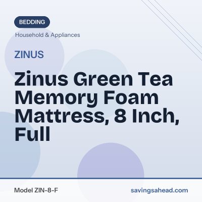 Zinus Green Tea Memory Foam Mattress, 8 Inch, Full